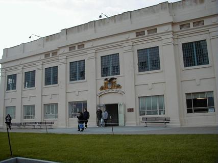 Administration Building on Alcatraz<br>Location: <a href="https://www.google.com/maps/search/?api=1&query=37.8263,-122.42209" target="_new">Alcatraz Island</a>